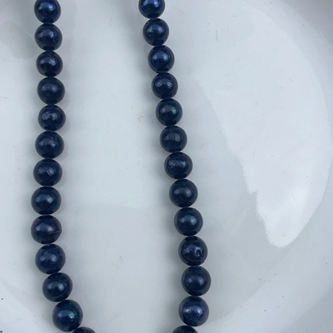 淡水珍珠银S925镶嵌颈饰