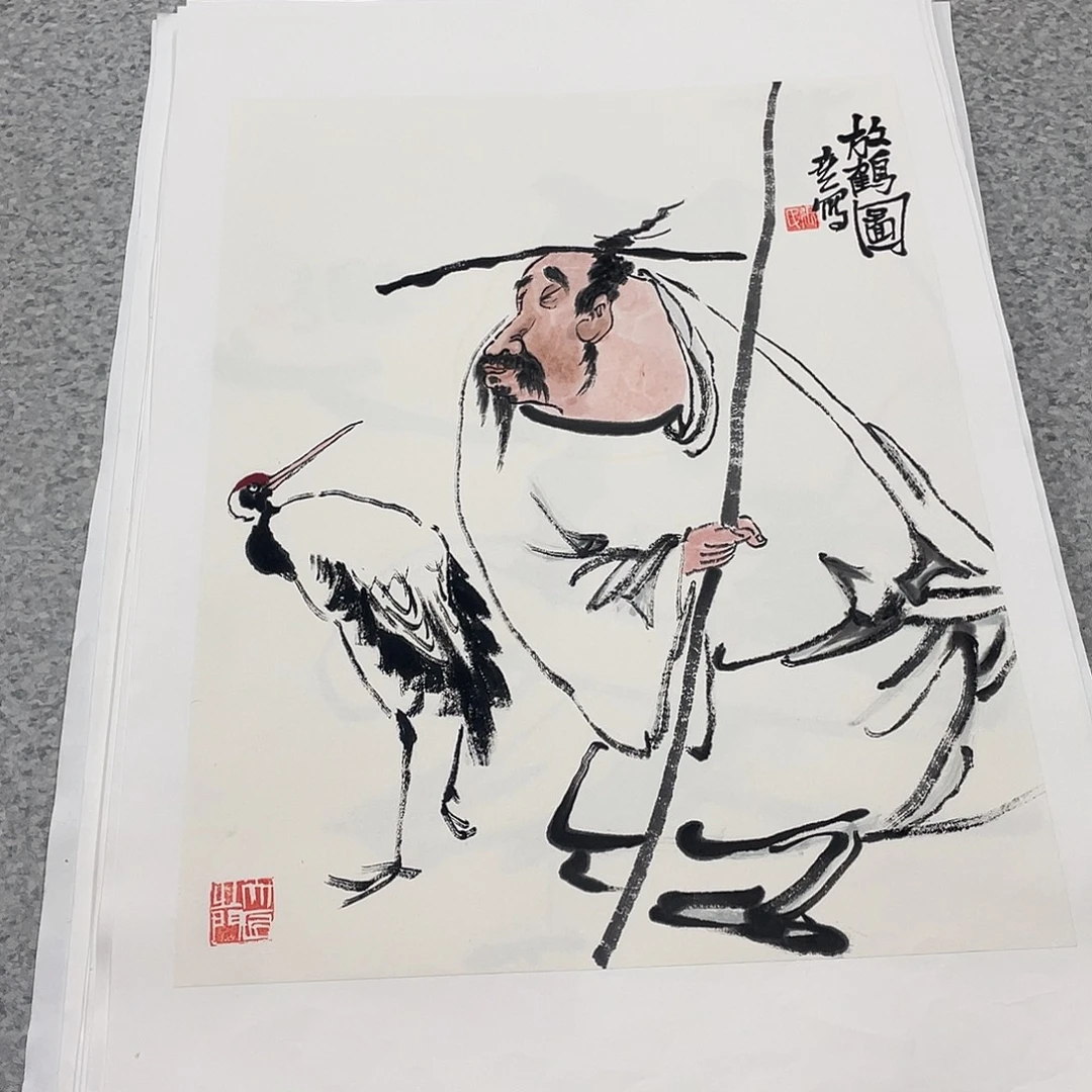 国画1.4平尺国画作品