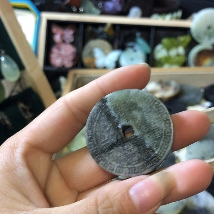 岫玉未镶嵌岫玉挂件
