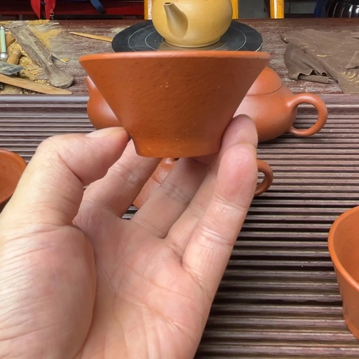 紫砂茶壶赵庄朱泥、全手工
