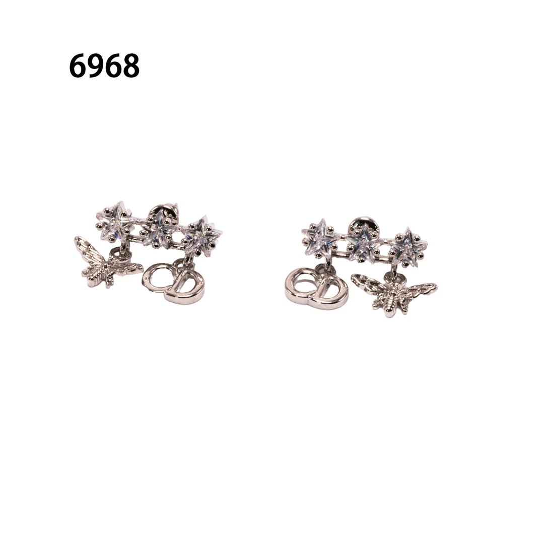 铜合金耳饰 简约个性气质耳环小众设计高级感耳钉耳饰～6968