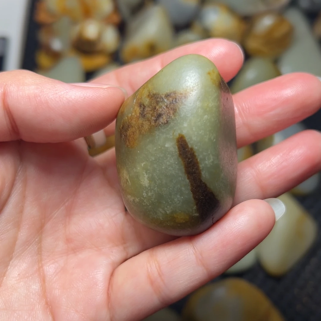 和田玉未镶嵌挂件A57