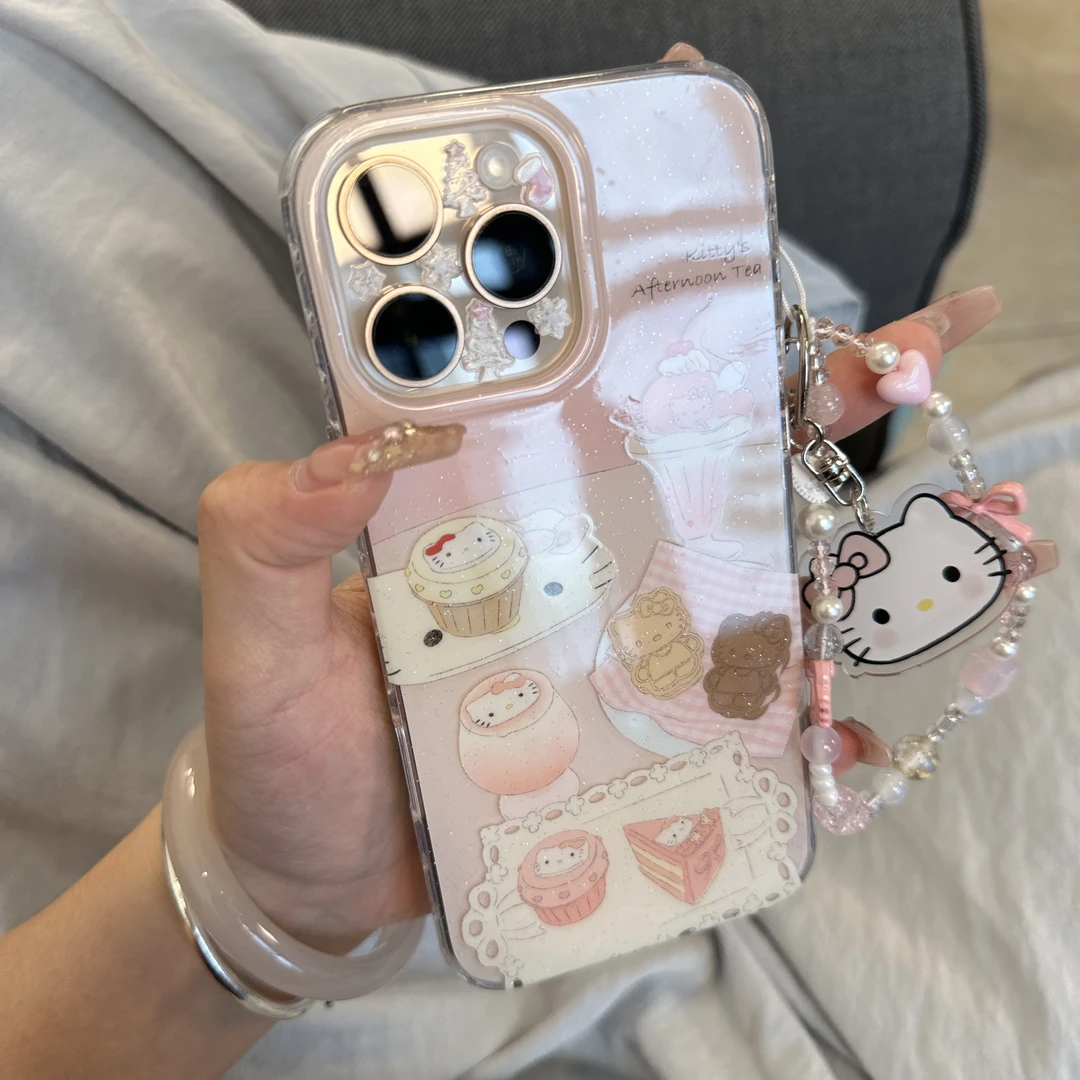 甜美Kitty烘焙点心适用iPhone16promax手机壳苹果15pro少女14/13