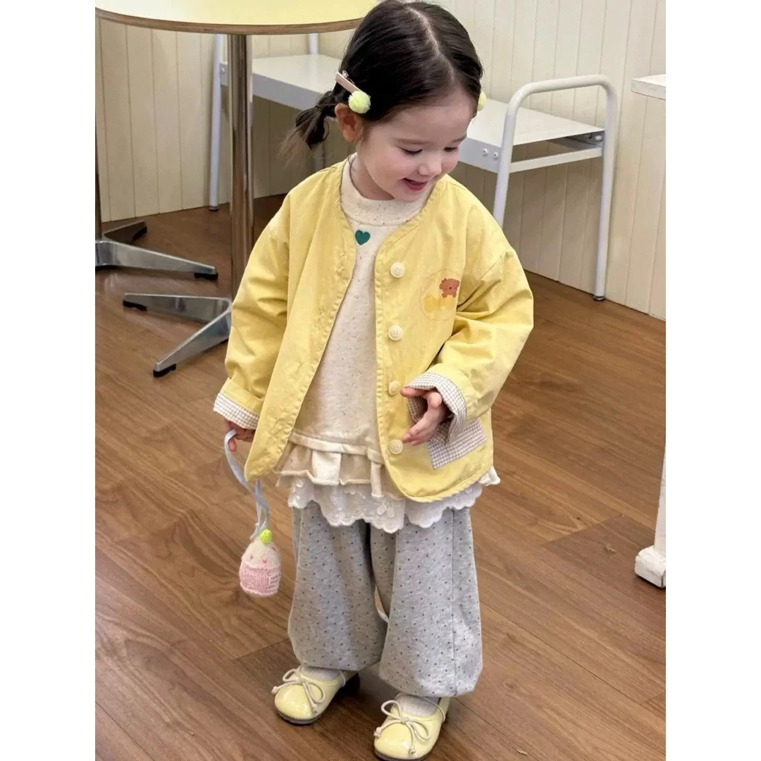 【现货】郝叔童品秋季新款洋气高货2025女童多巴胺棉布外套潮HP5323