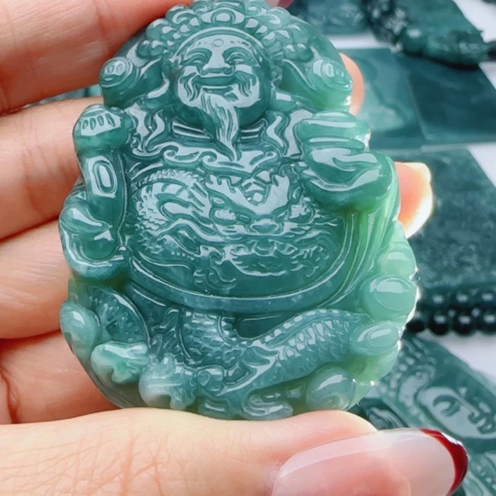 翡翠未镶嵌颈饰多样性发货天然A货翡翠