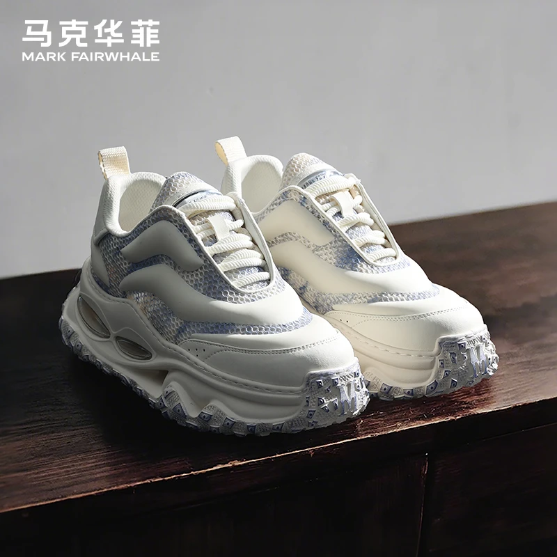 马克华菲老爹鞋男鞋2025新款运动鞋男款增高鞋男夏季透气男生鞋子