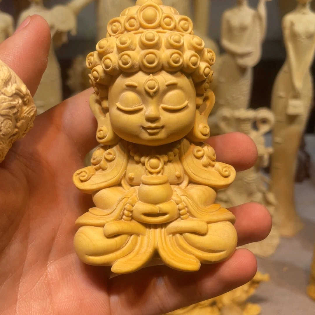 黄杨木黄杨宝宝药师佛