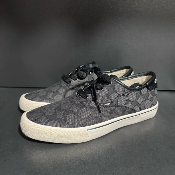 99新 COACH/蔻驰 38.5码（偏大）/蔻驰印花 低帮板鞋男女同款