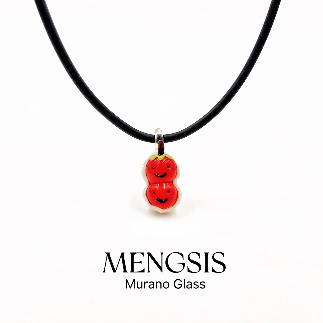 意大利Murano穆拉诺手工琉璃 音乐系耳环吊坠 安吉拉