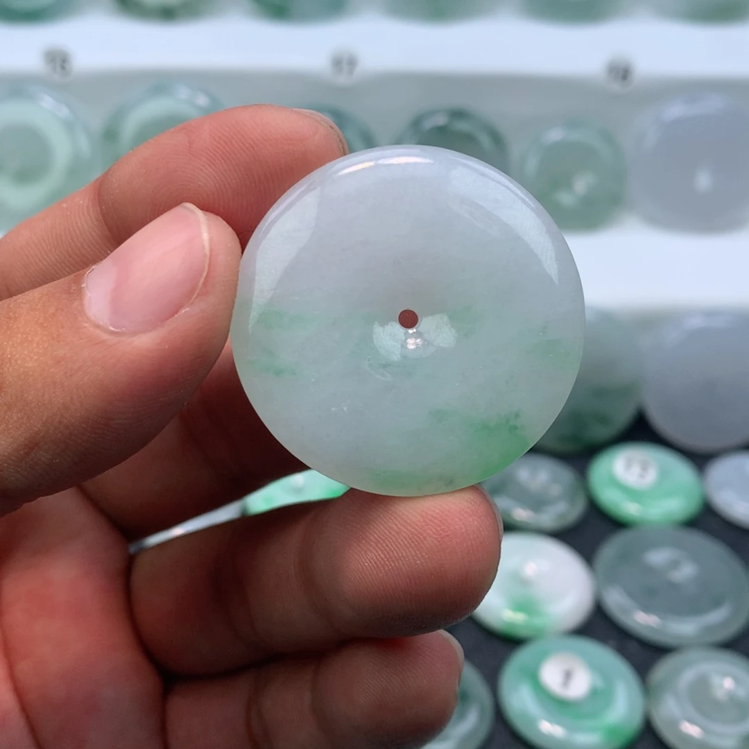 翡翠未镶嵌颈饰缅甸天然A货翡翠36.3-6.2