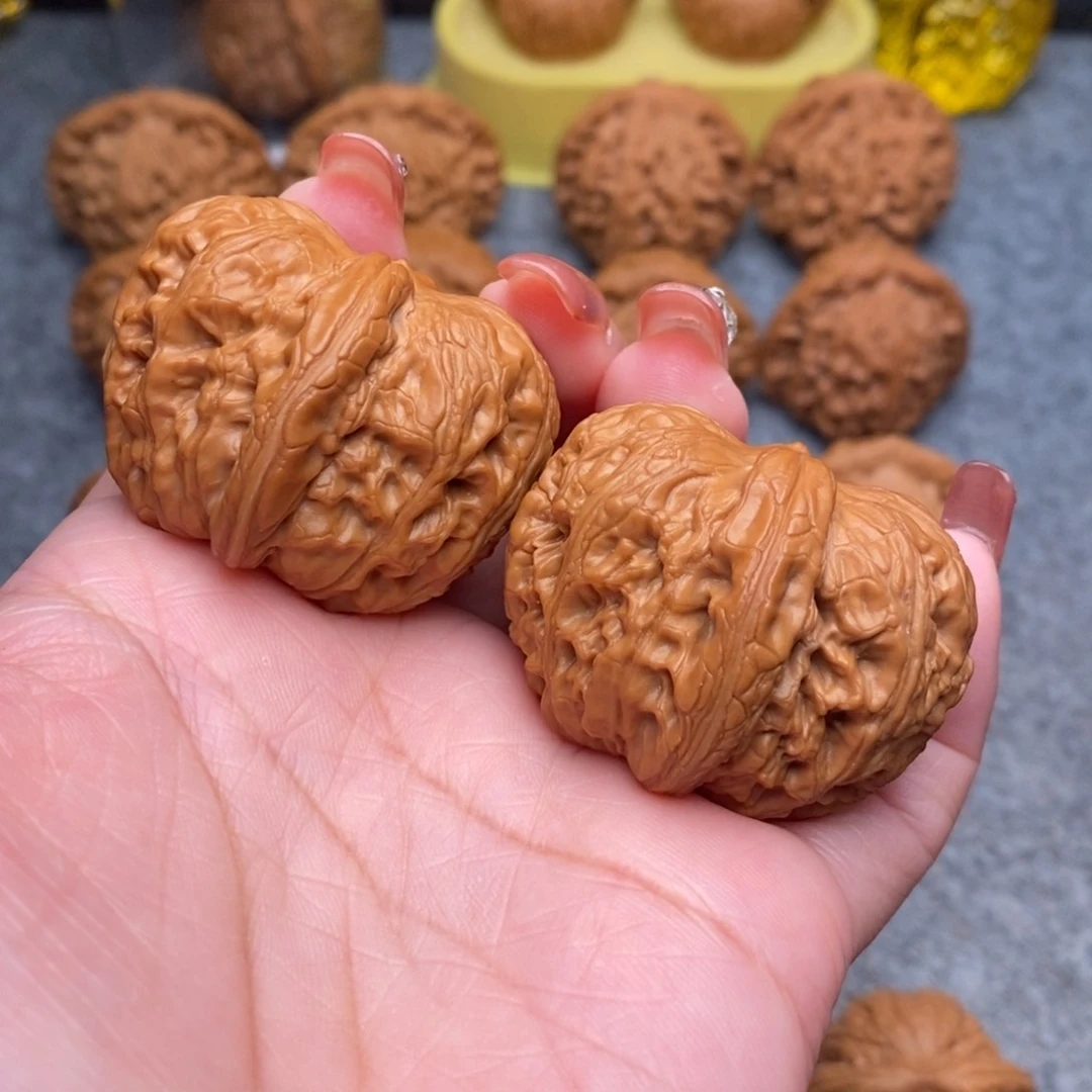 文玩核桃把件精品元宝42全品 重45.3克