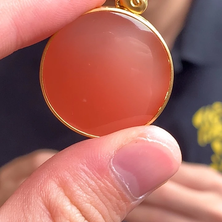 未镶嵌南红玛瑙南红玛瑙圆牌无事牌