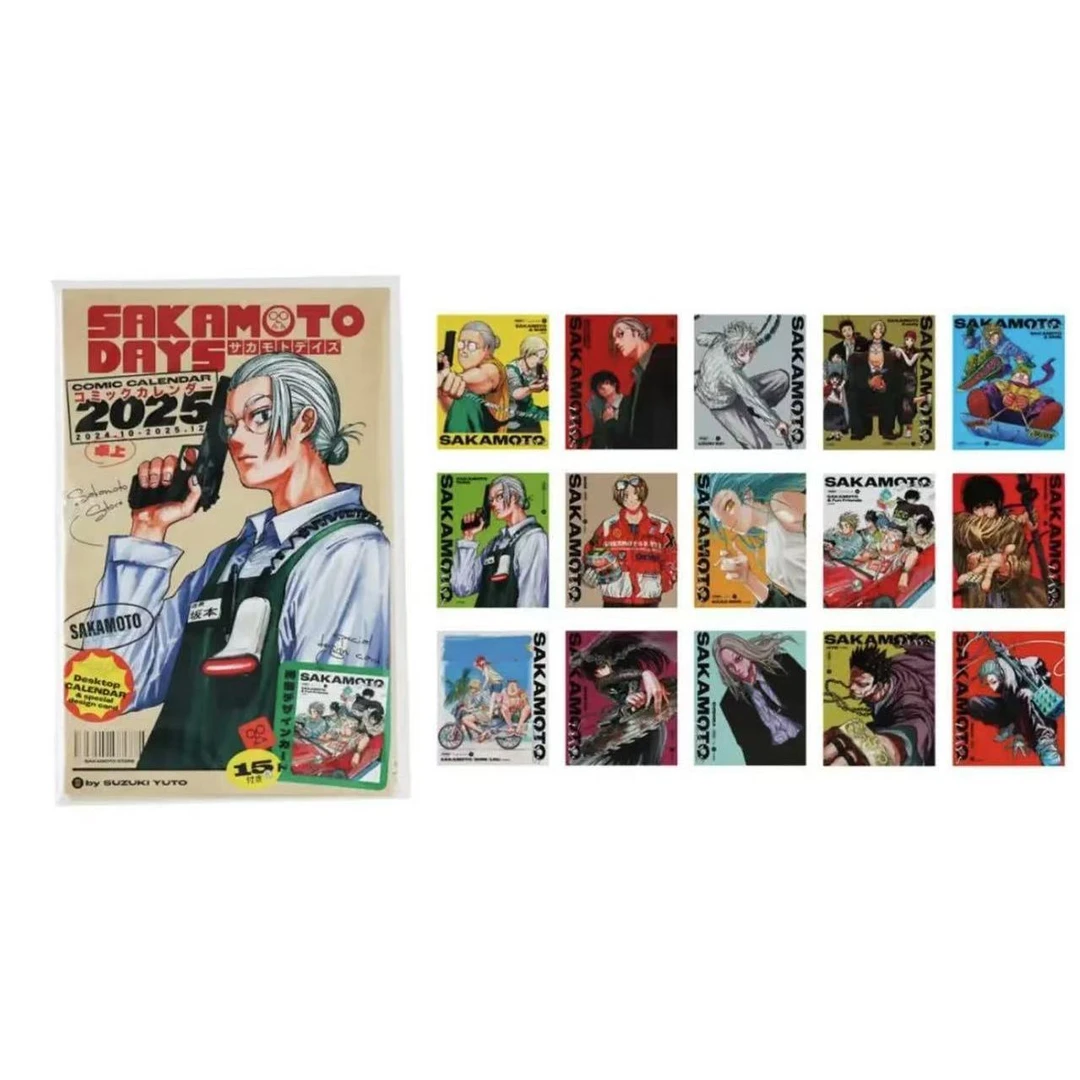 现货包邮 日谷正版 坂本日常 2025原画日历卡 收藏小卡 切页