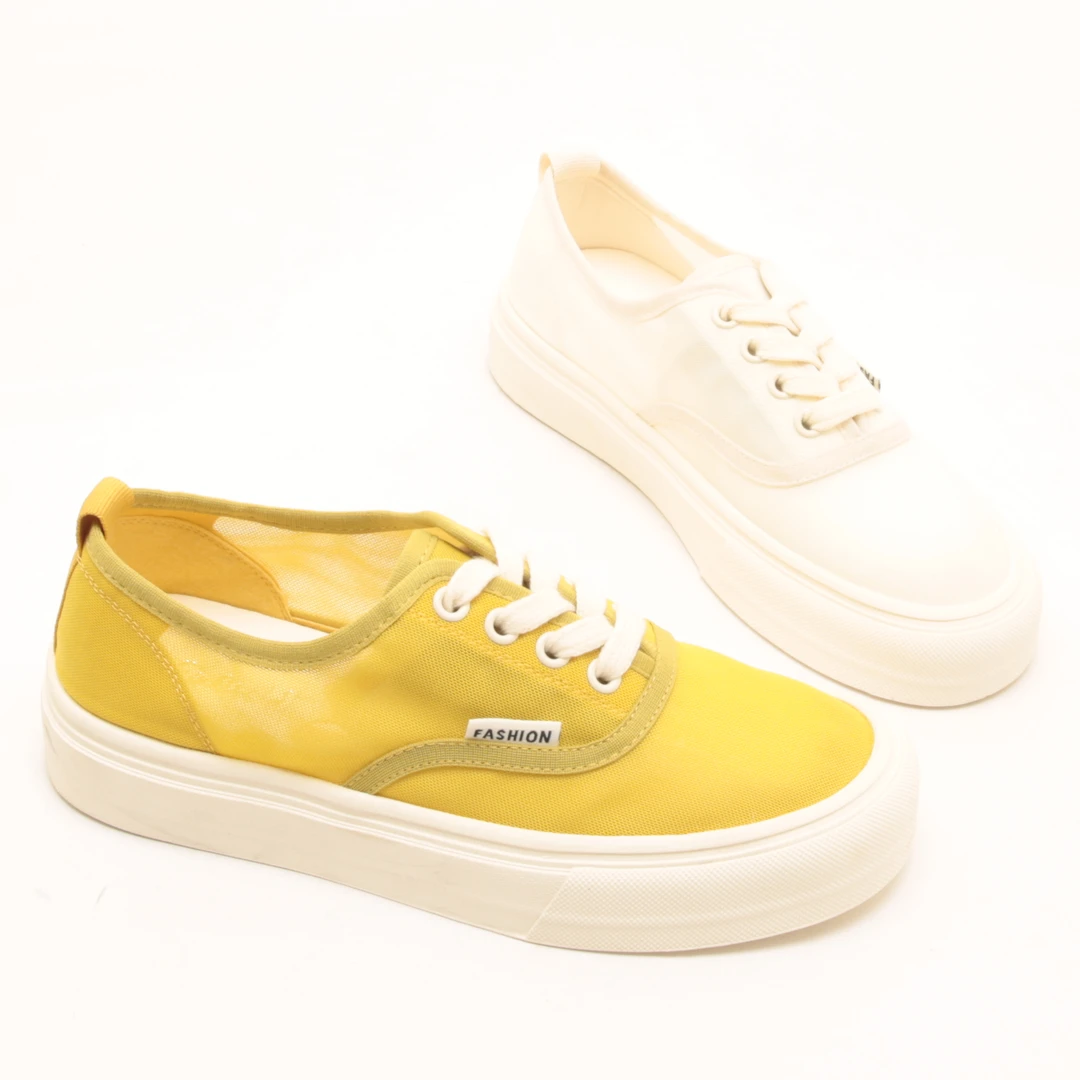 6704春夏新款薄款冰丝帆布鞋软底百搭简约运动小白鞋透气休闲板鞋