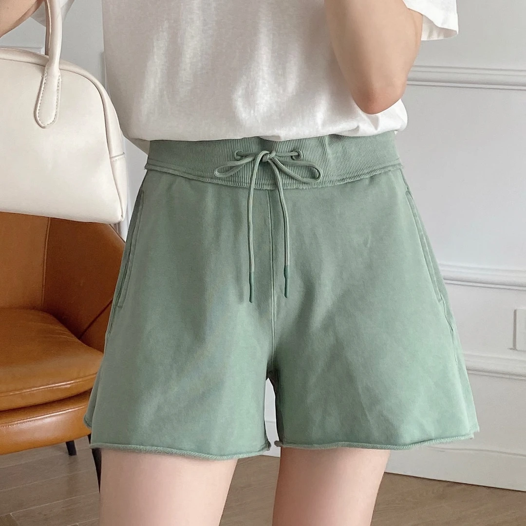 外贸!做旧工艺!时尚休闲宽松重工水洗A字版细棉圈短裤