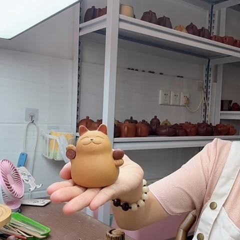 段泥茶宠猫咪茶宠茶宠