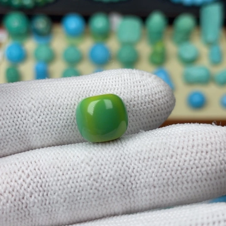 高瓷菜籽绿12mm老型单颗福利