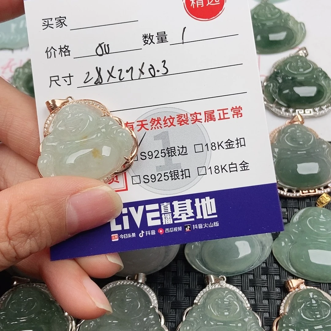 翡翠银S925镶嵌颈饰