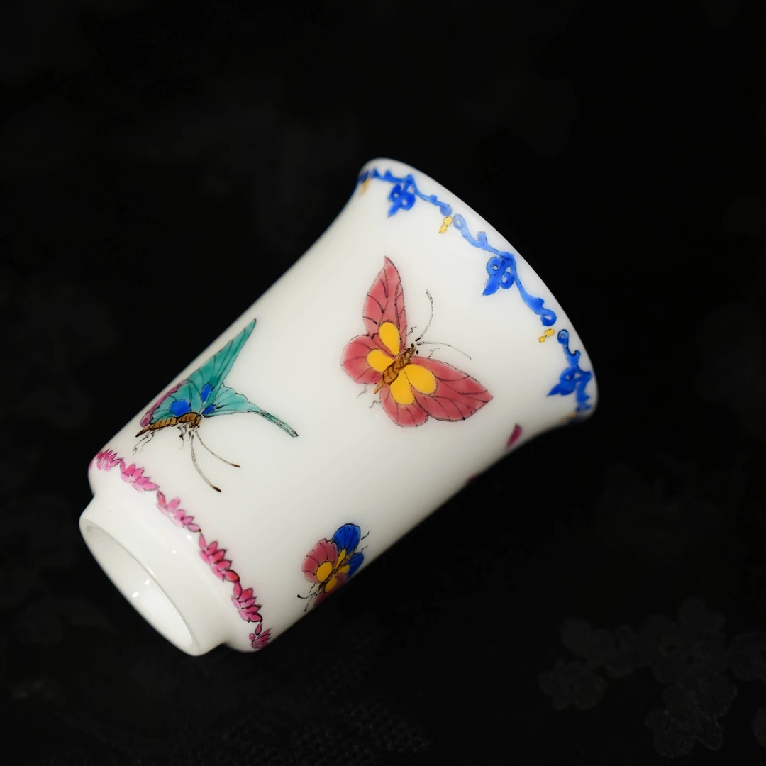 新彩蝴蝶闻香杯   JD173