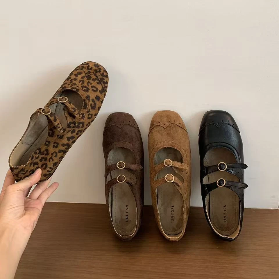 内增高复古棕色圆头玛丽珍鞋小皮鞋秋季女鞋配裙子单鞋芭蕾舞鞋女
