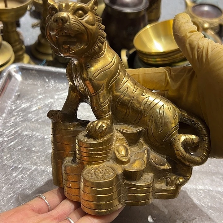 张****店微瑕疵黄铜摆件工艺品