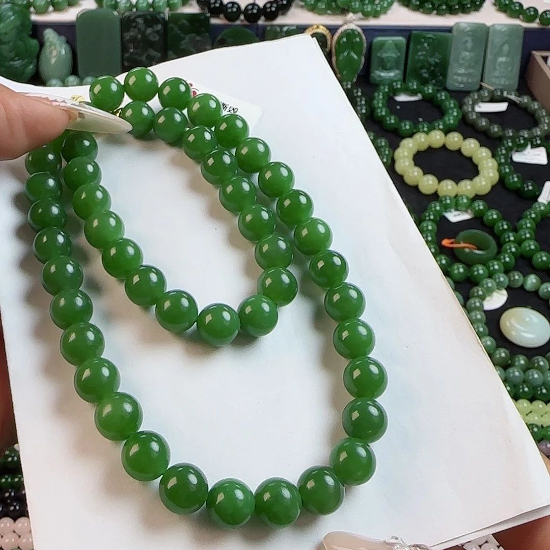 和田玉手串未镶嵌