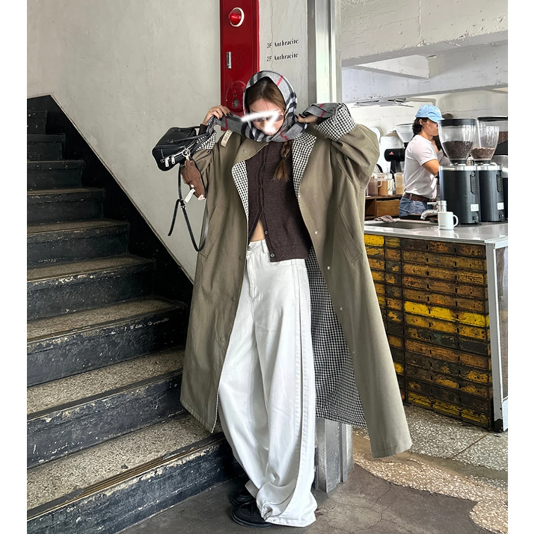 女裤新款2025爆款时尚百搭直筒宽松休闲裤白色牛仔阔腿裤长裤子秋