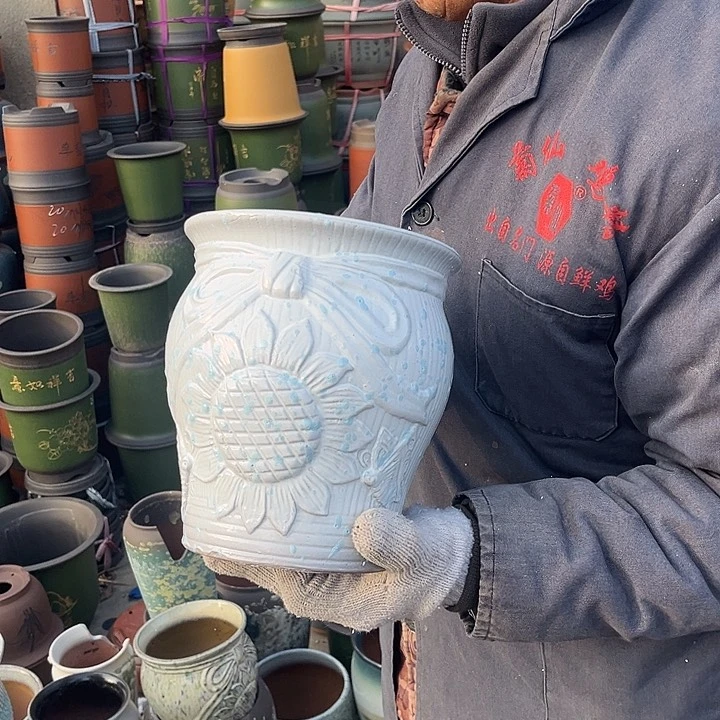 紫砂紫砂花盆也被