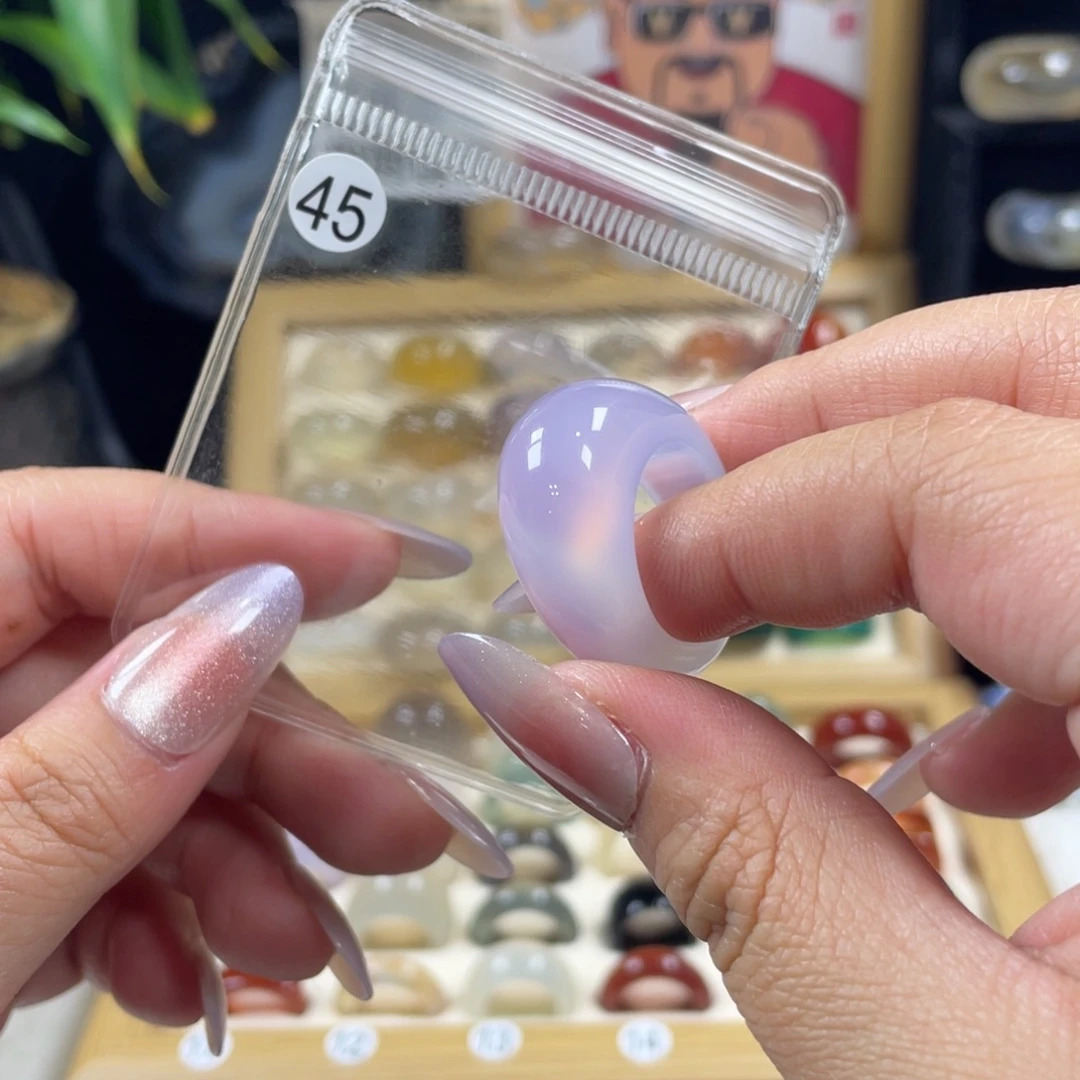 玛瑙/玉髓未镶嵌戒指45号港码19直径18.6（非质量问题.不退不换）