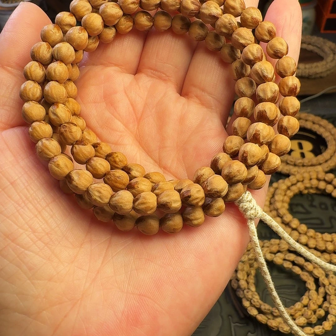 柏香籽/百香籽吊坠原桩三花 鸿运当头