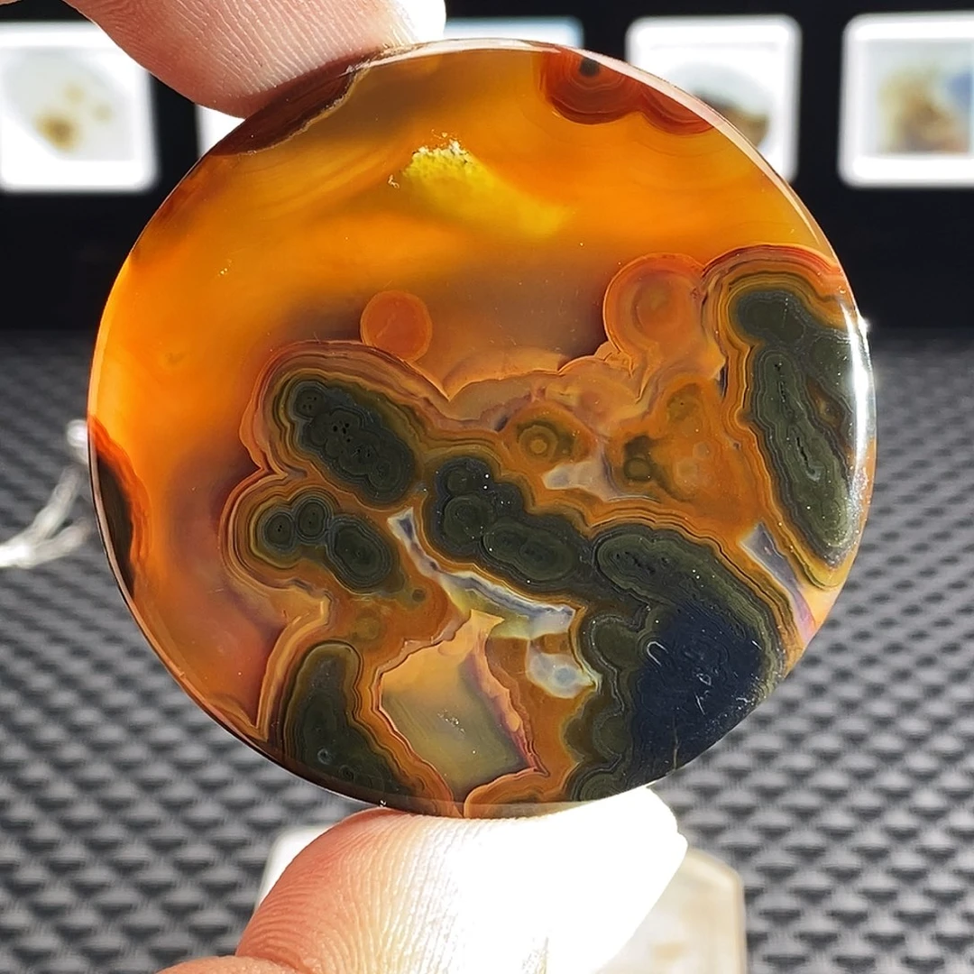 玛瑙/玉髓未镶嵌吊坠(不含链)810