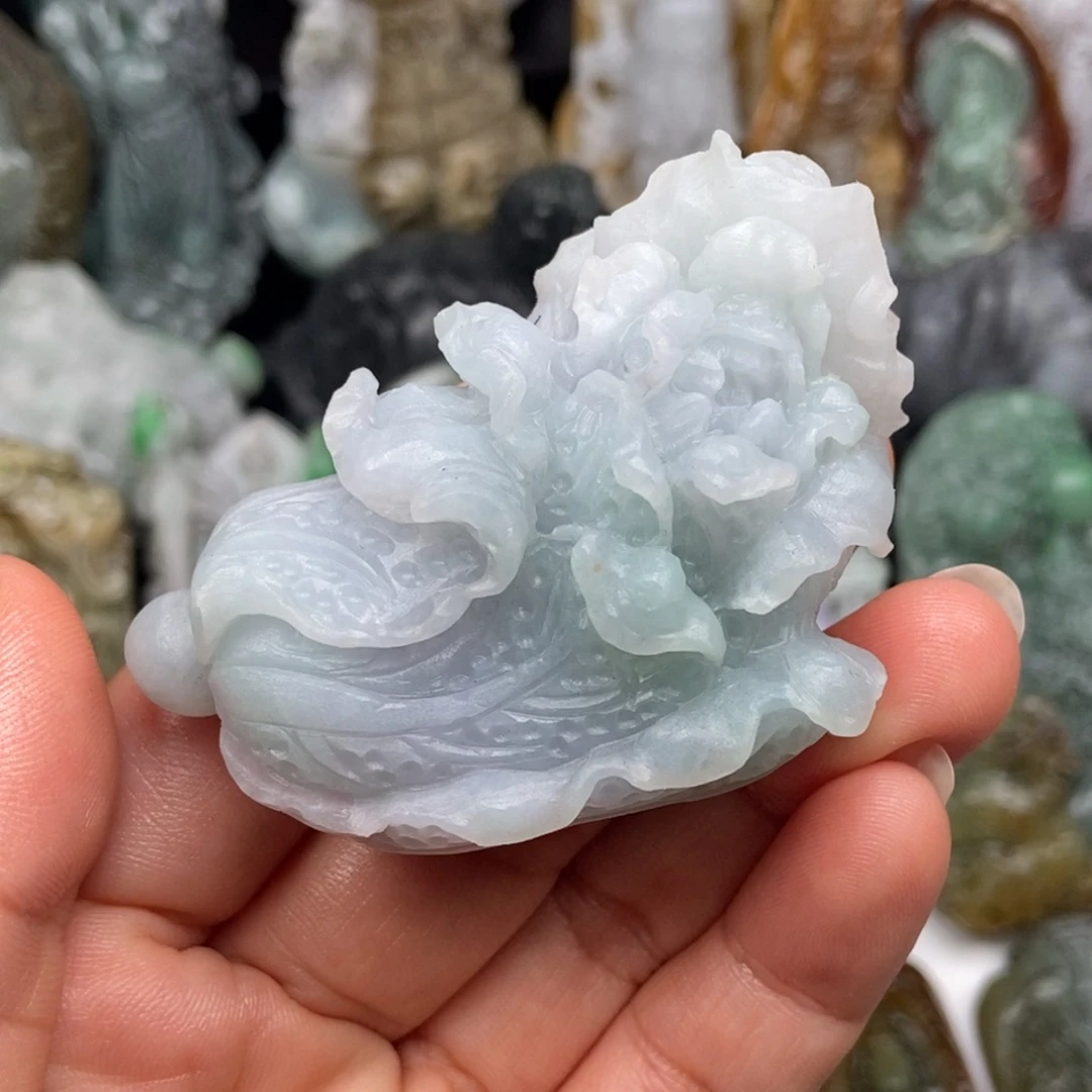 定制翡翠未镶嵌天然缅甸翡翠A货毛货抛光定制