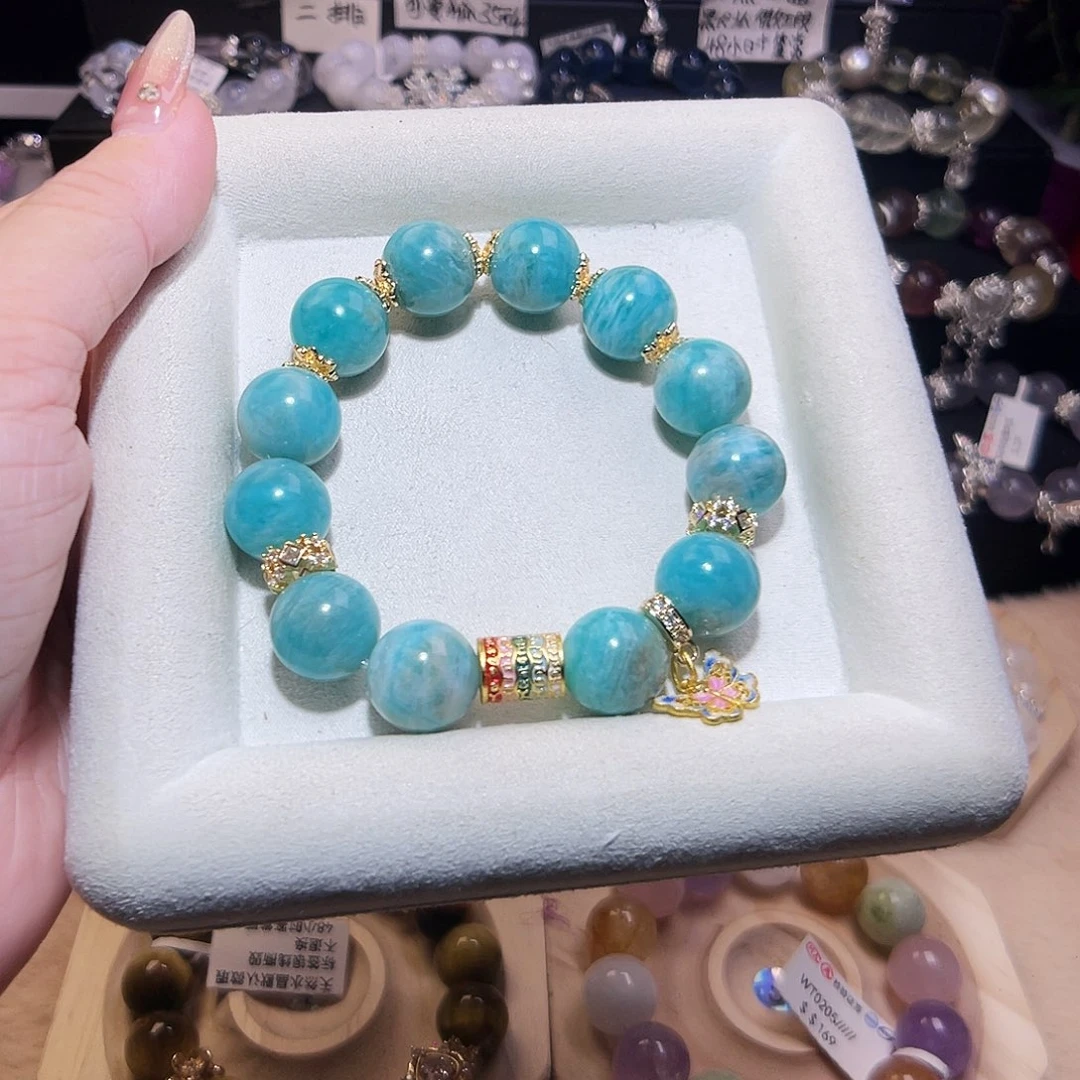 水晶手链合金天河石