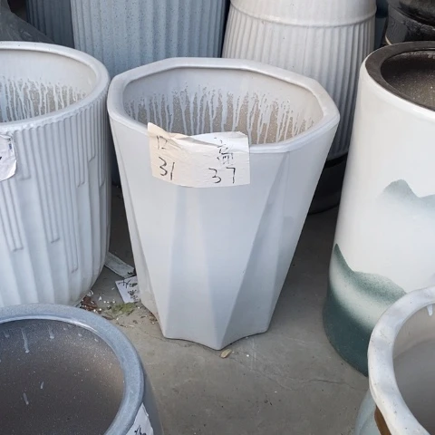 低腰白八方大号 口31/37