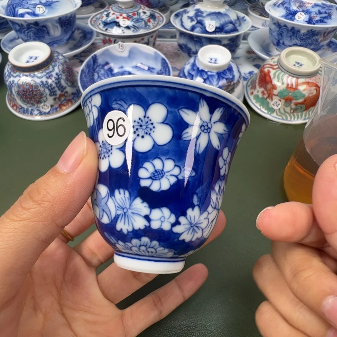 陶瓷景德镇纯手工纯手绘茶具木木96