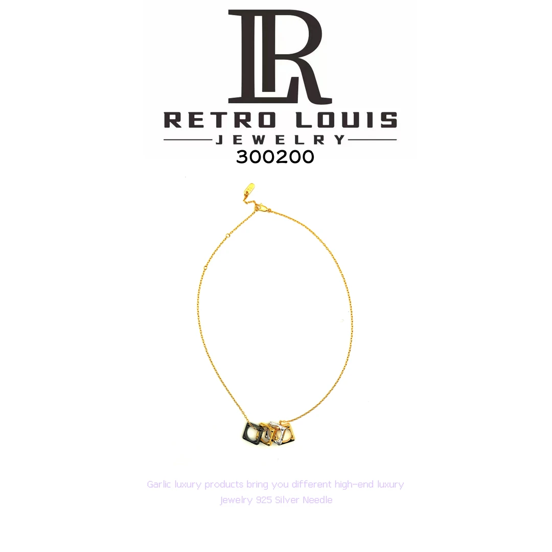 镀K金   RETRO LOUIS【他】项链~300200X（40+10cm）