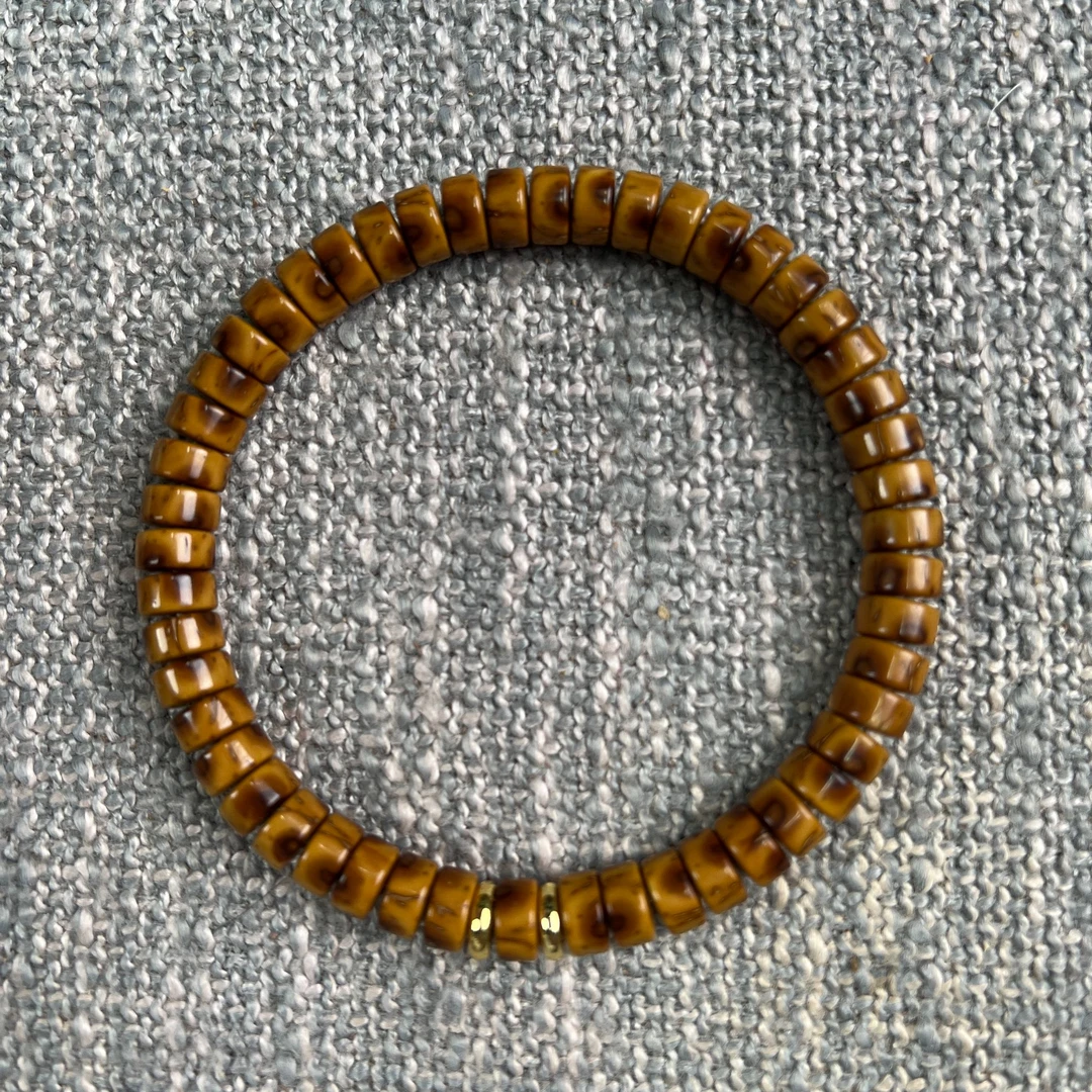 精品紫金鼠实心鼠火焰纹单圈，手串