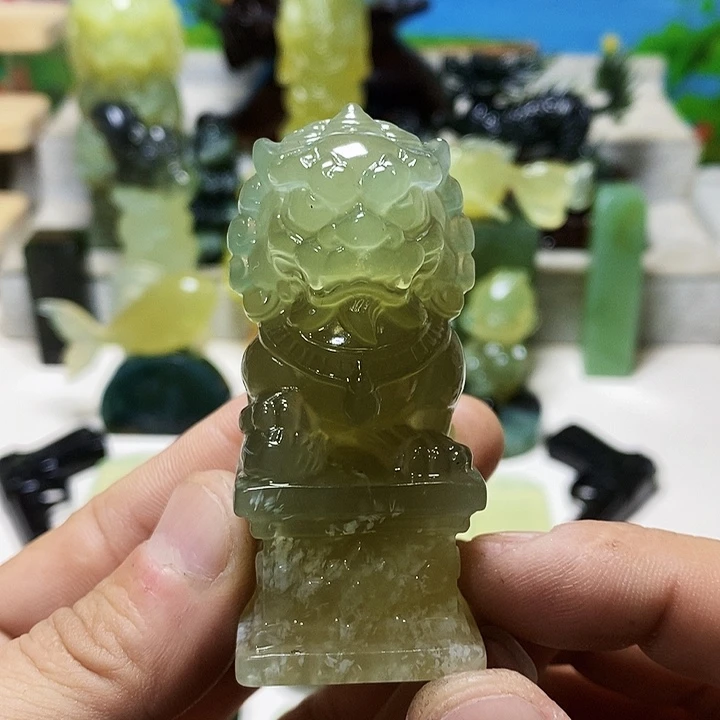 透闪石-蛇纹石玉未镶嵌印章