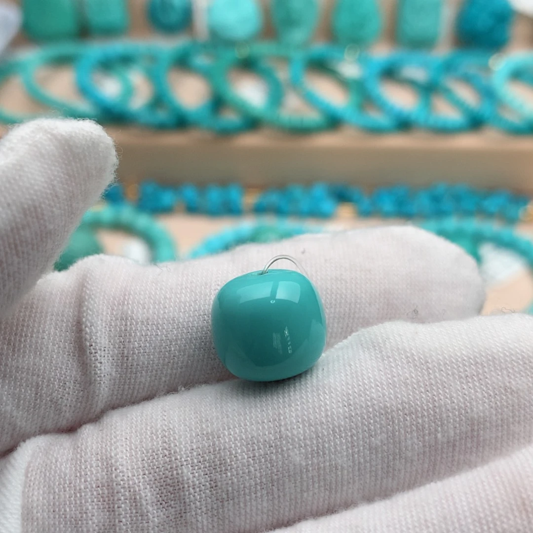 绿松石未镶嵌珠宝奇石13mm