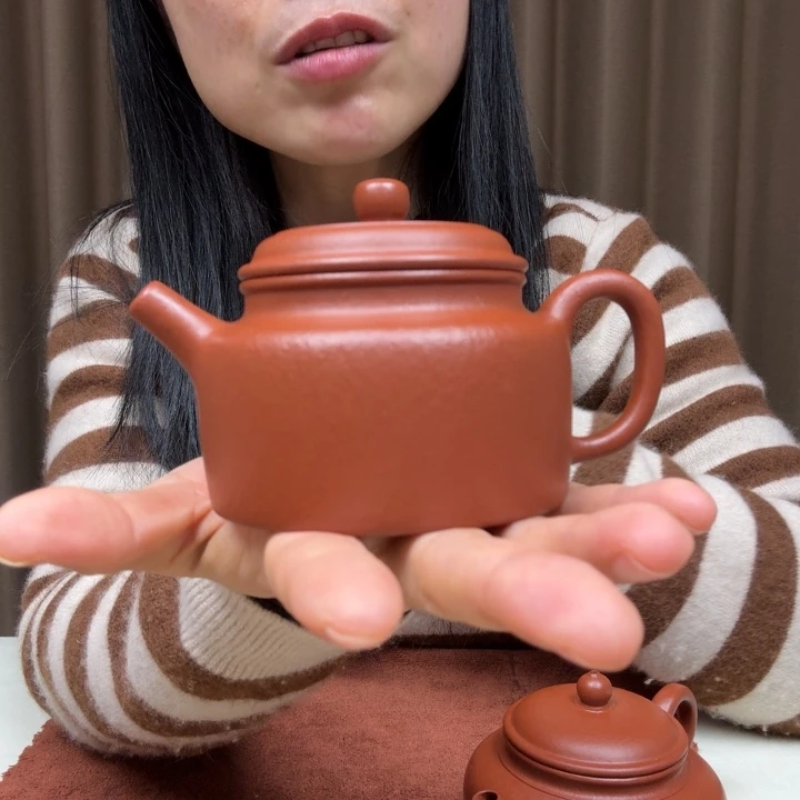茶壶紫砂30目朱泥德钟150cc全手工
