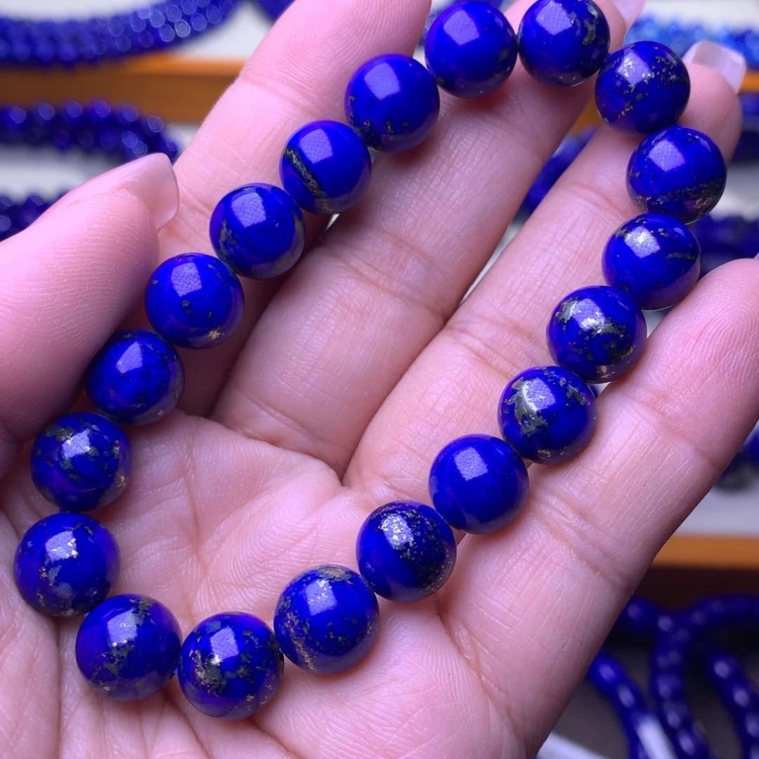 青金石未镶嵌手串10m