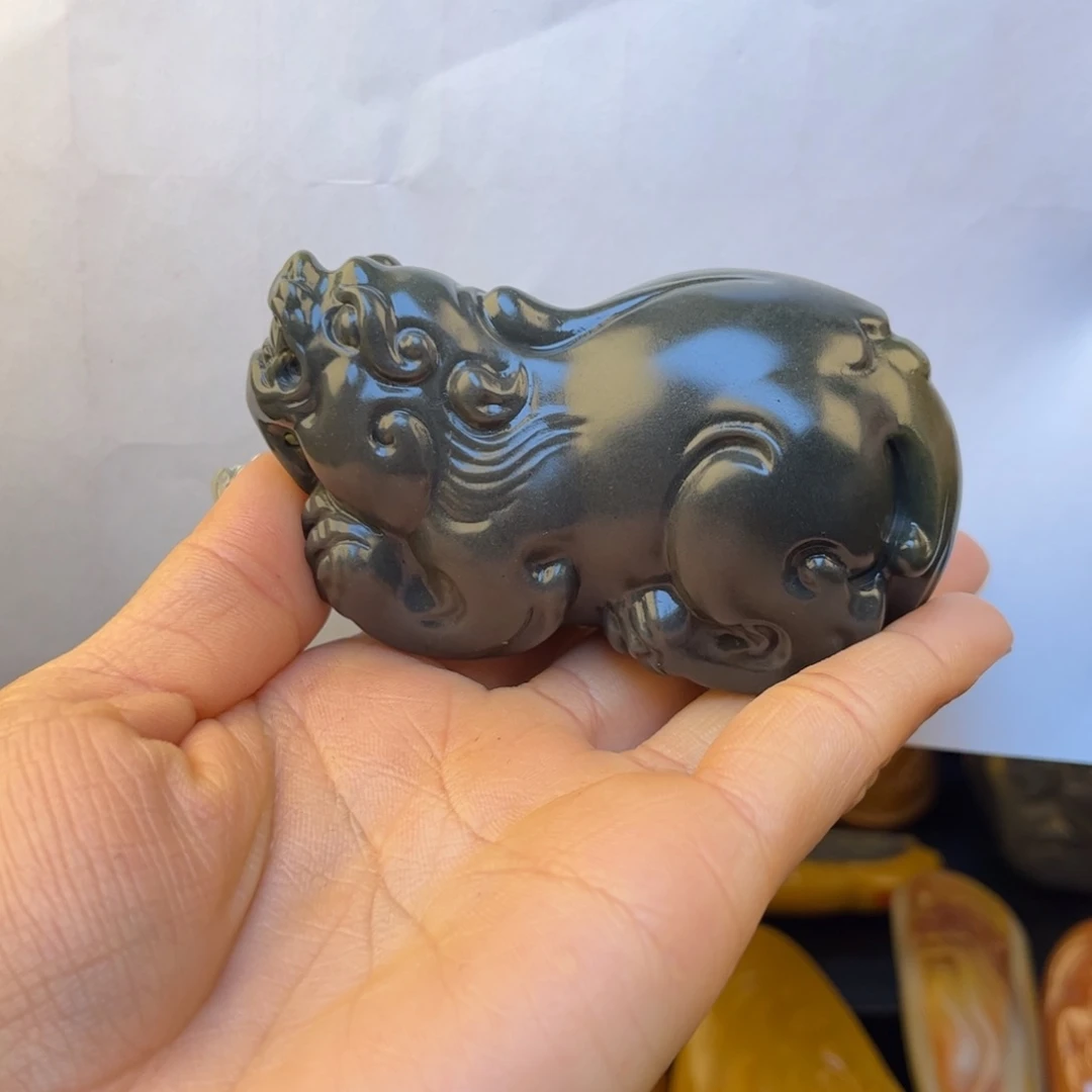 石英质玉黄蜡石吊坠未镶嵌钱*