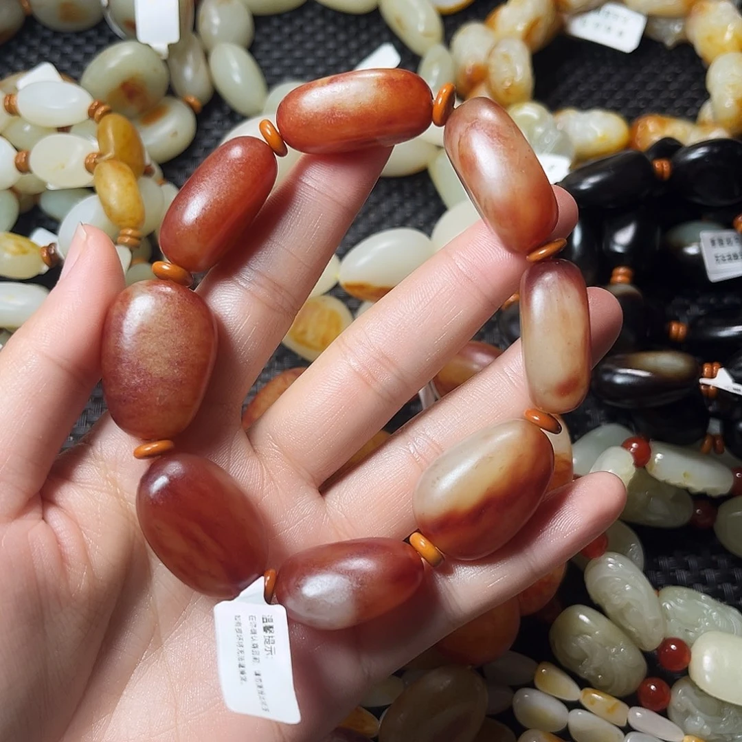 用***6手链未镶嵌和田玉