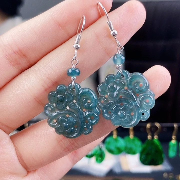 翡翠耳饰未镶嵌饰品