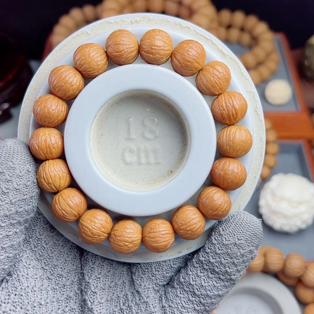 猴头核桃手串༺****༻原皮无修13凤羽手串