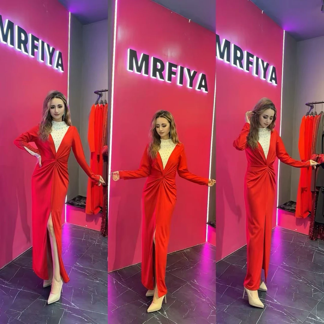 新年 网红爆款 连衣裙性感长款伴娘显瘦聚会宴会