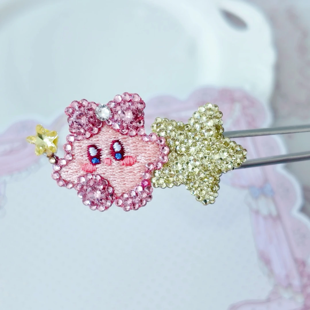 星之卡比宠物发夹满钻施华洛宠物发夹