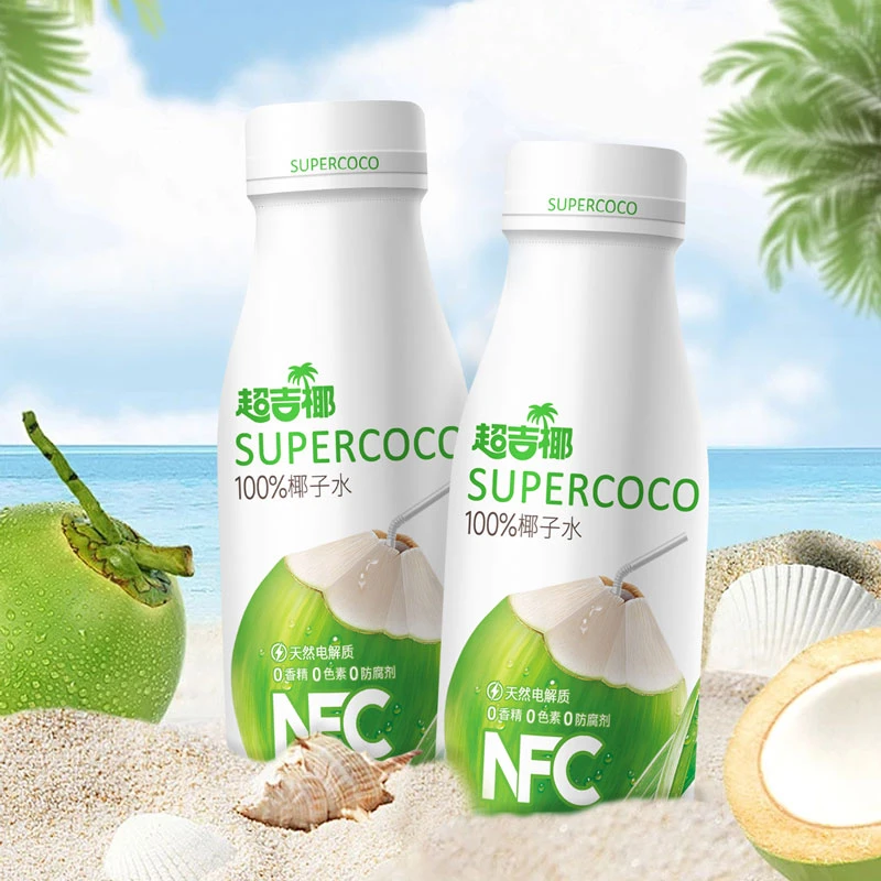 超吉椰100%椰子水椰子汁【孕妇可喝】清爽nfc椰子水饮料瓶装好喝