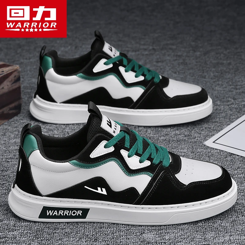 回力男鞋板鞋皮面防水2025新款春季潮牌百搭运动休闲男士低帮潮鞋