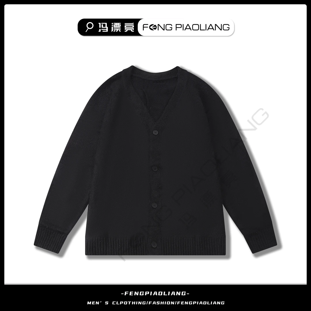 【绵羊毛老钱风开衫毛衣】020秋冬宽松慵懒时尚休闲简约情侣款